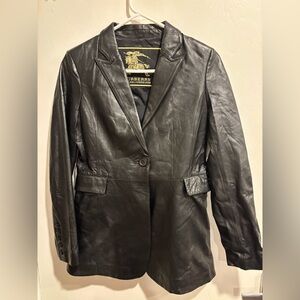 Leather Tailored Blazer